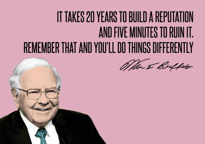 Reputation Quote Warren Buffett