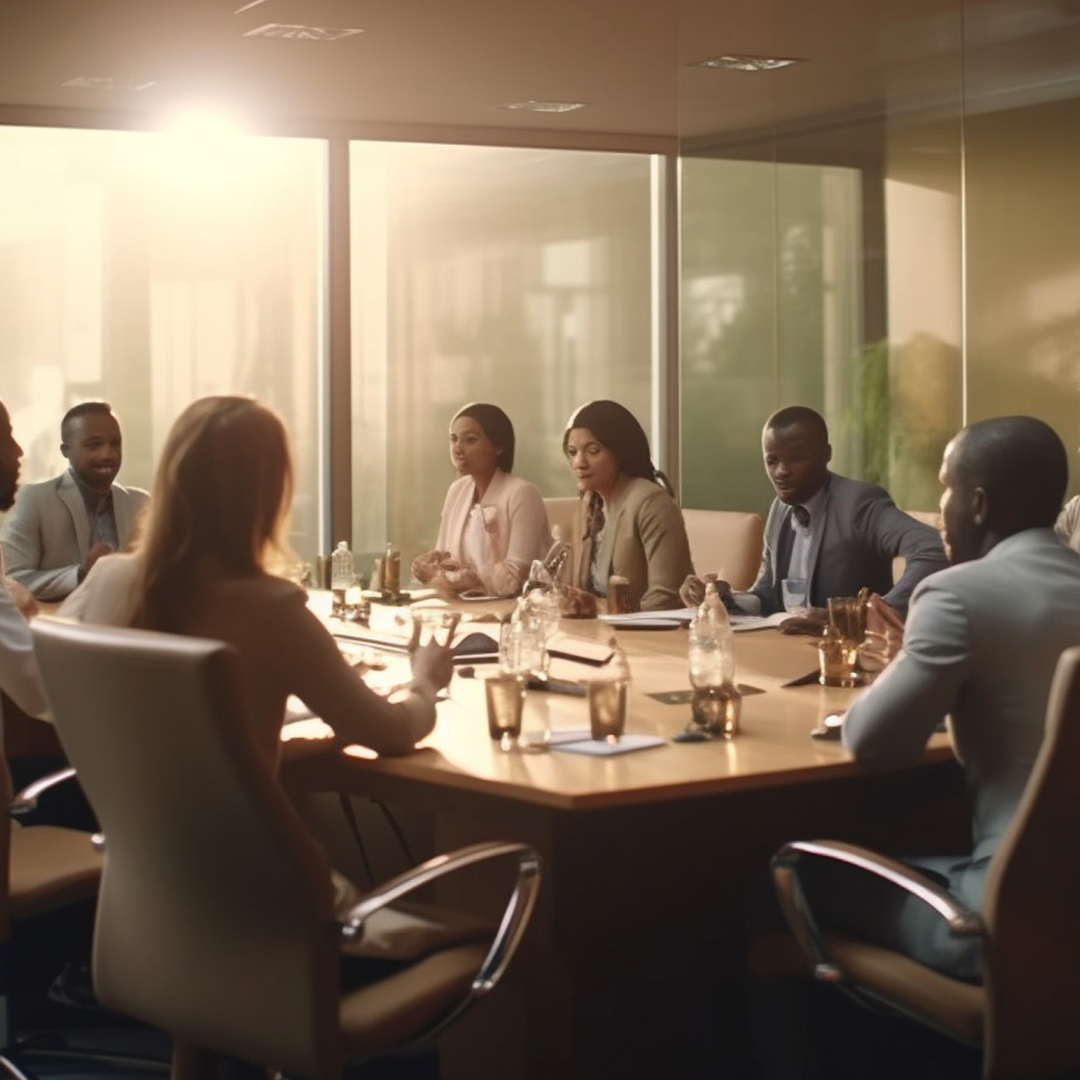A conference meeting