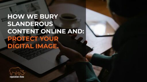 A person managing negative online content to protect their digital reputation